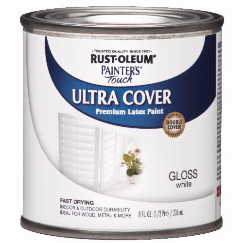Rust-Oleum Painter's Touch 2X Enamel, Gloss White, Half Pint