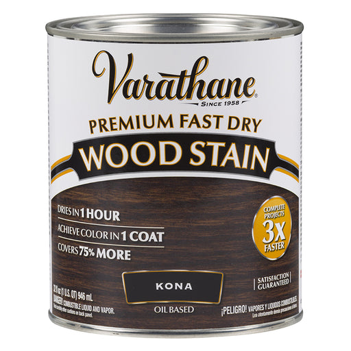 Varathane Premium Fast Dry Wood Stain, Kona, Quart