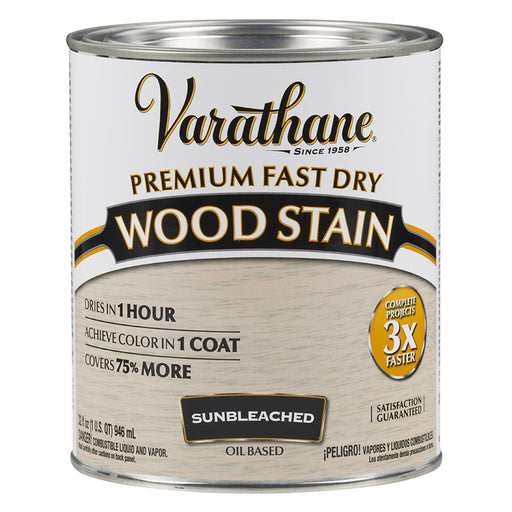 Varathane Premium Fast Dry Wood Stain, Sun Bleached, Quart