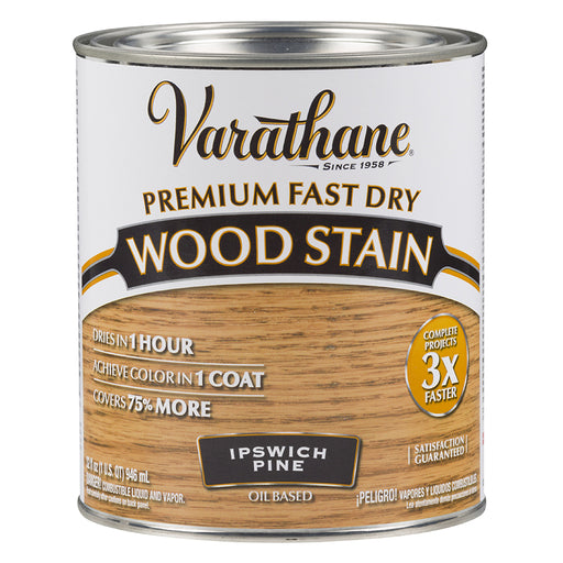 Varathane Premium Fast Dry Wood Stain, Ipswich Pine, Quart