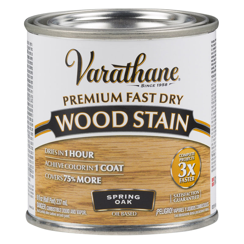 Varathane Premium Fast Dry Wood Stain, Spring Oak, Half Pint