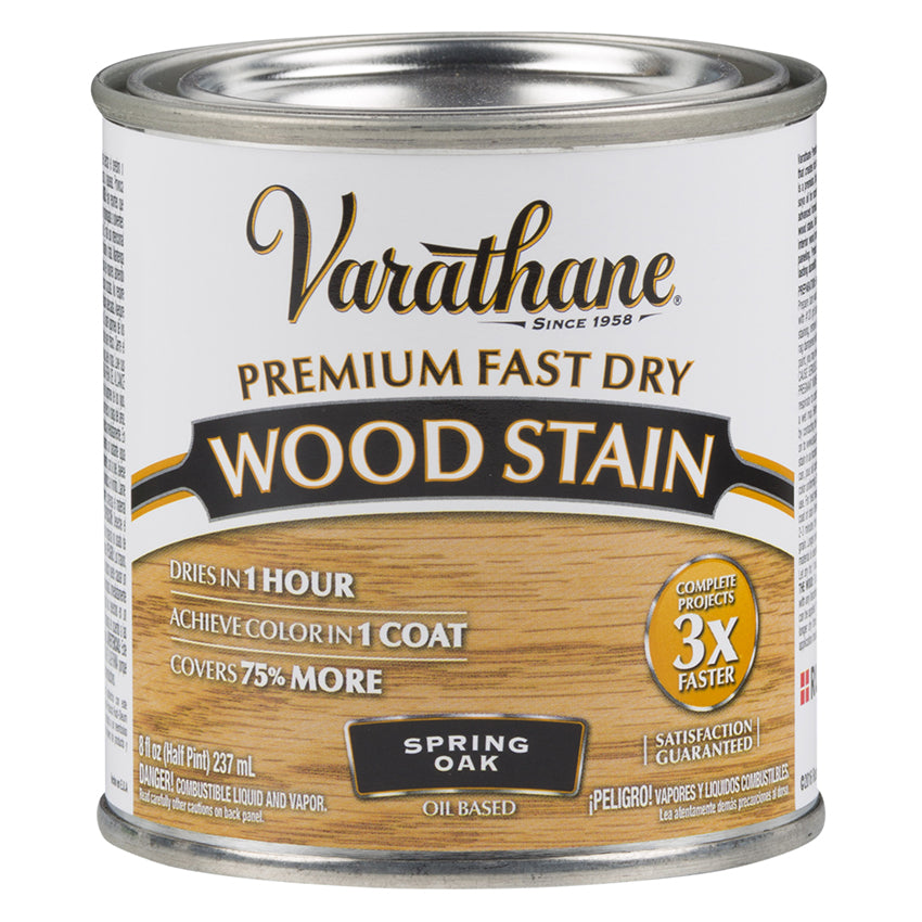 Varathane Premium Fast Dry Wood Stain, Spring Oak, Half Pint
