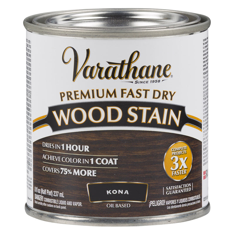 Varathane Premium Fast Dry Wood Stain, Kona, Half Pint