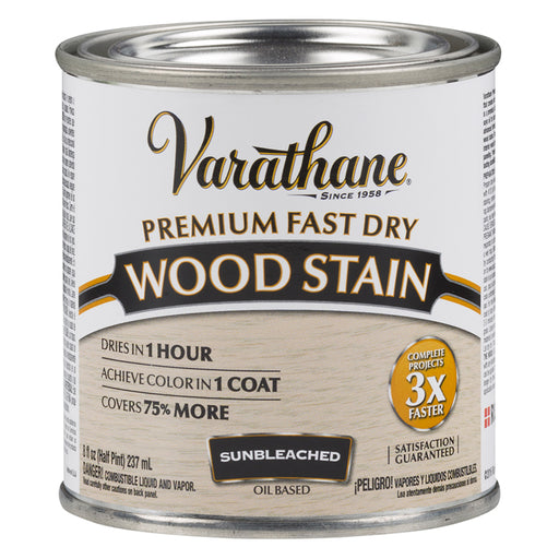 Varathane Premium Fast Dry Wood Stain, Sun Bleached, Half Pint