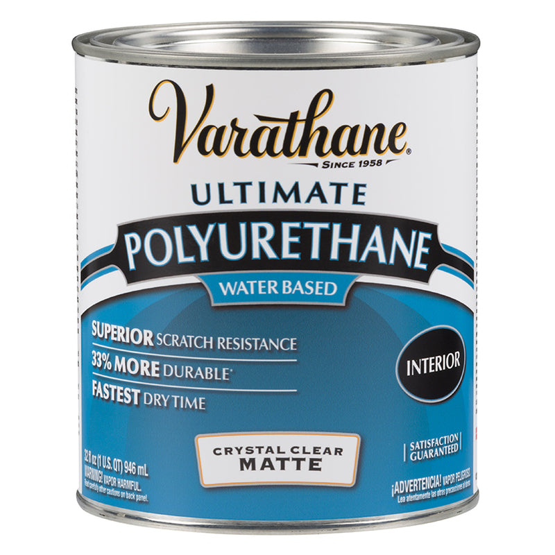 Varathane Soft Touch Polyurethane, Clear Matte, Quart