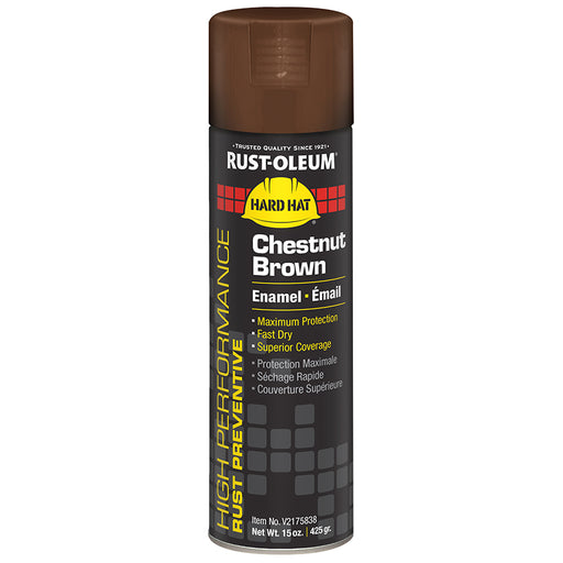 Rust Oleum High Performance Spray Hard Hat Enamel Chestnut Brn Paint Project Weekend DIY