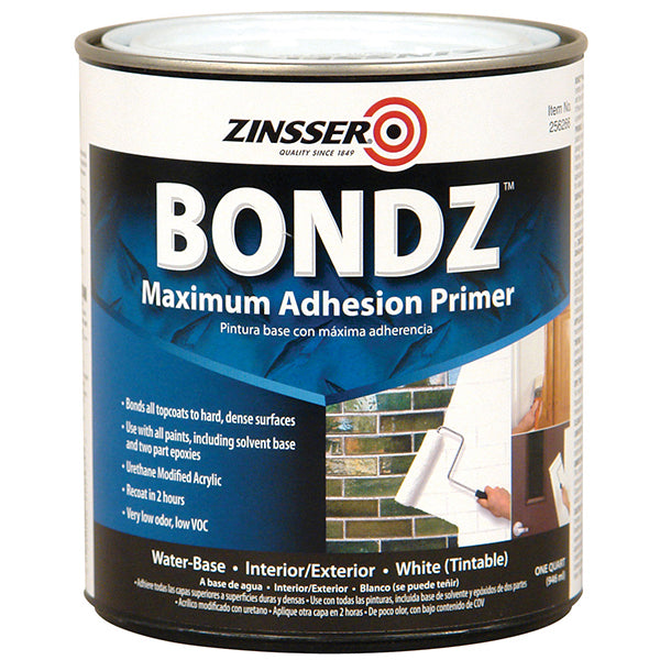 Zinsser Bondz Maximum Adhesion Primer, White, Quart