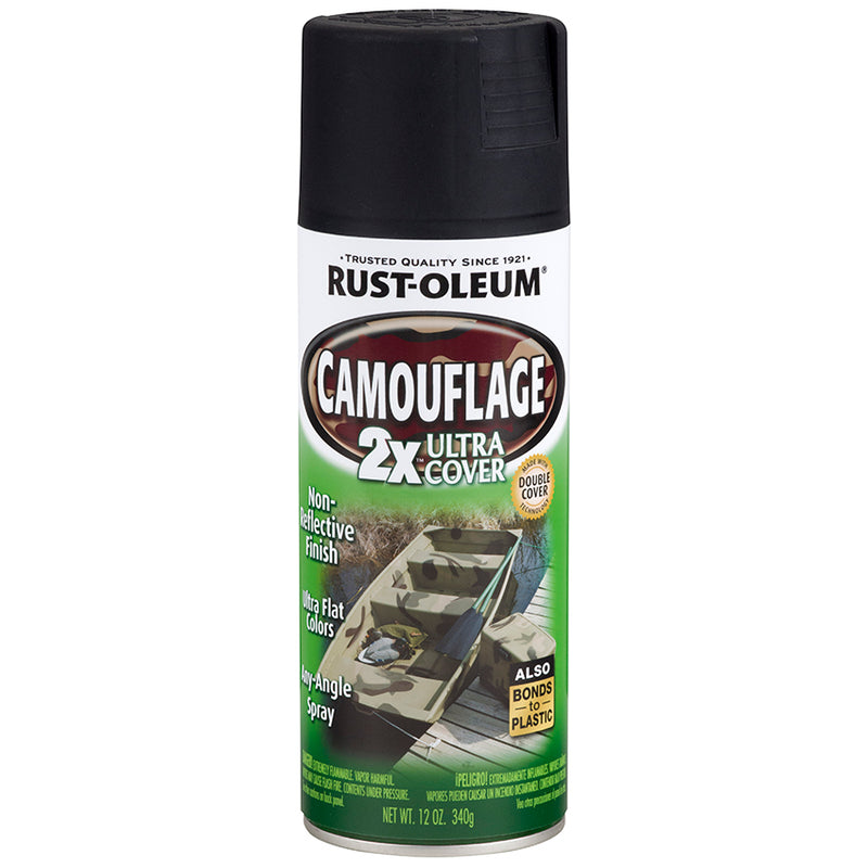 Rust Oleum Specialty Spray Camo Black 2X Camouflage Paint Project Weekend DIY