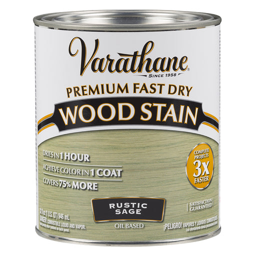 Varathane Premium Fast Dry Wood Stain, Rustic Sage, Quart