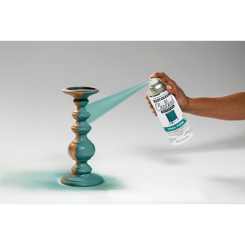 Rust Oleum Chalked Matte Spray Paint Tidal Pond 12 oz Project Weekend DIY
