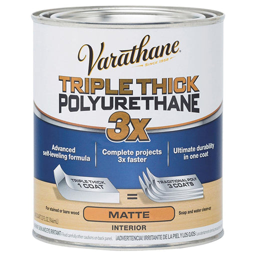 Varathane Triple Thick Polyurethane, Matte, Quart