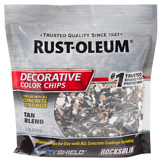 Rust-Oleum EpoxyShield Tan Blend Decorative Color Chips 1 lb product image