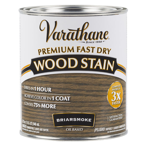 Varathane Premium Fast Dry Wood Stain, Briarsmoke, Quart