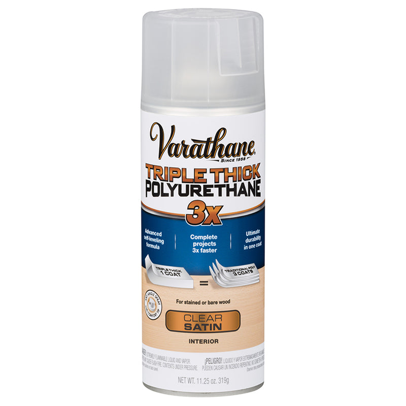 Varathane Triple Thick Polyurethane Spray, Clear Satin
