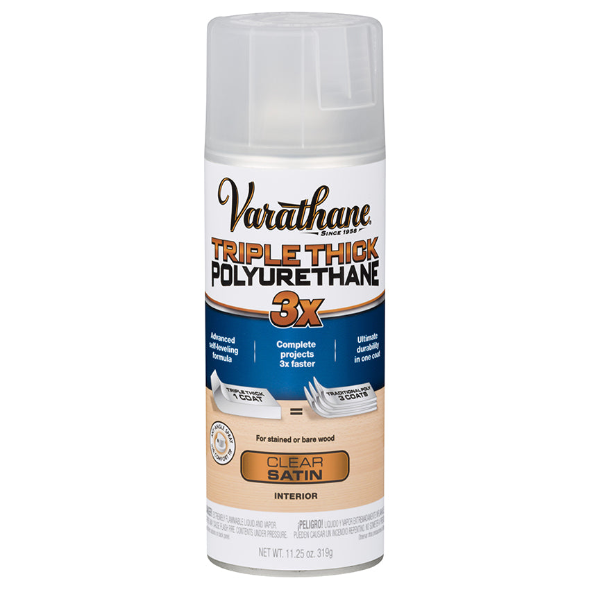 Varathane Triple Thick Polyurethane Spray, Clear Satin
