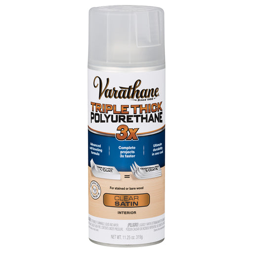 Varathane Triple Thick Polyurethane Spray, Clear Satin