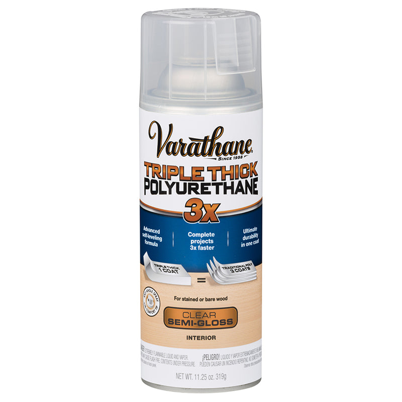 Varathane Triple Thick Polyurethane Spray, Clear Semi-Gloss