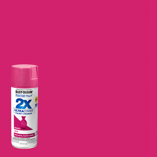 Rust Oleum Painter's Touch 2x Satin Magenta Spray Project Weekend DIY