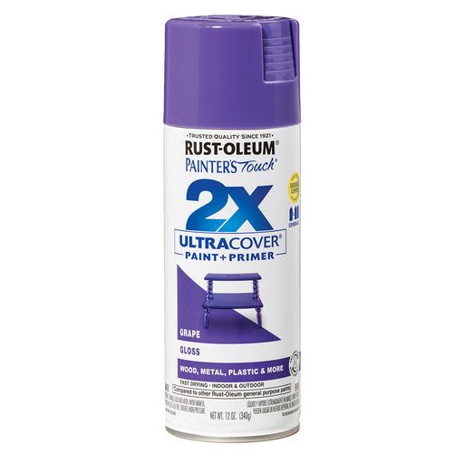 Rust Oleum Painter's Touch 2x Gloss Grape Spray Project Weekend DIY