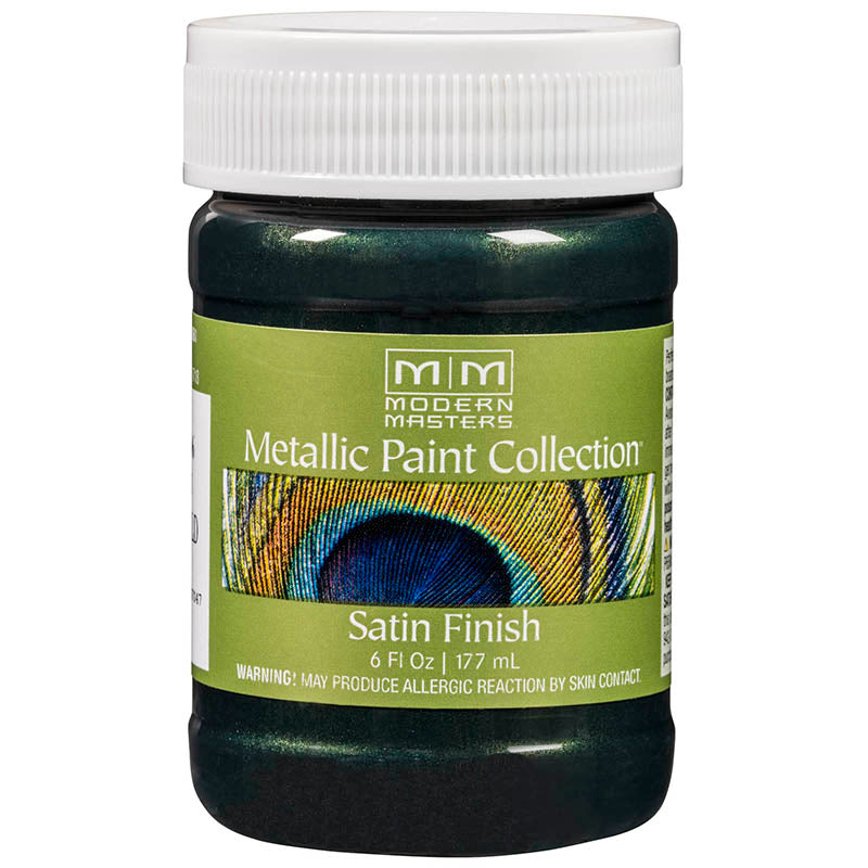 Modern Masters Metallic Paint Emerald satin 6 oz jar