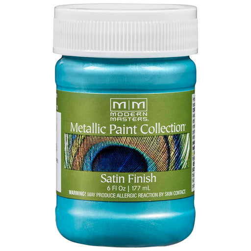 Modern Masters Metallic Paint Collection Satin Water-Based Decorative Metallic Paint Glacier Blue Me791 6 oz product image