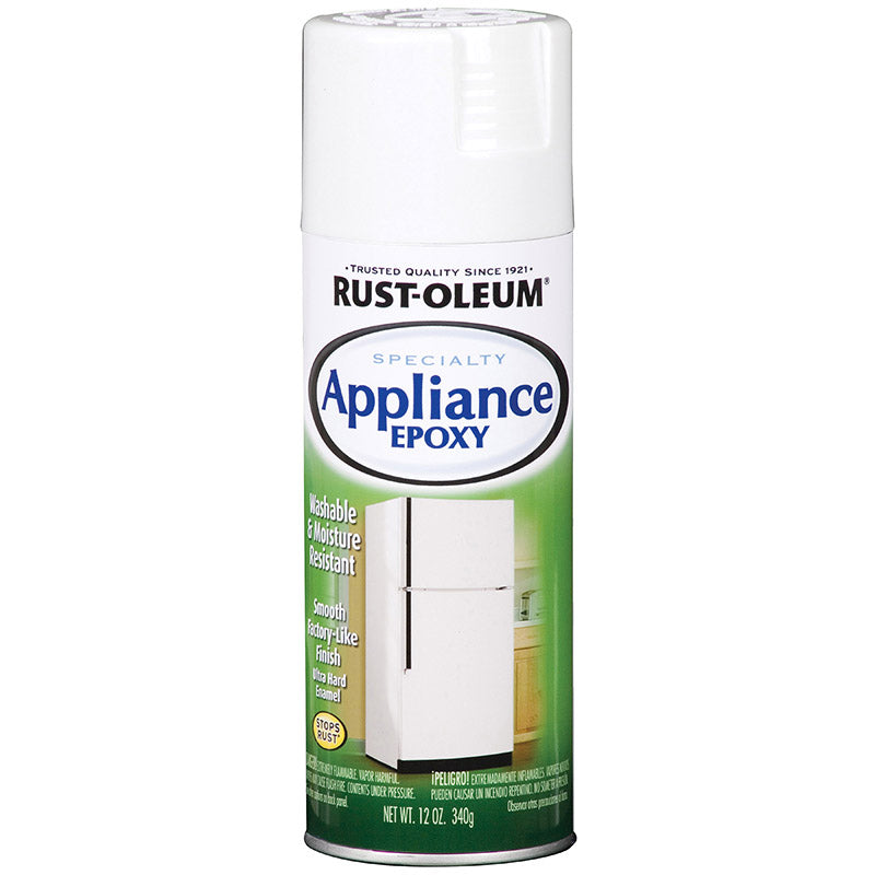 Rust-Oleum Specialty Appliance Epoxy Spray, White, Gloss, 12 oz