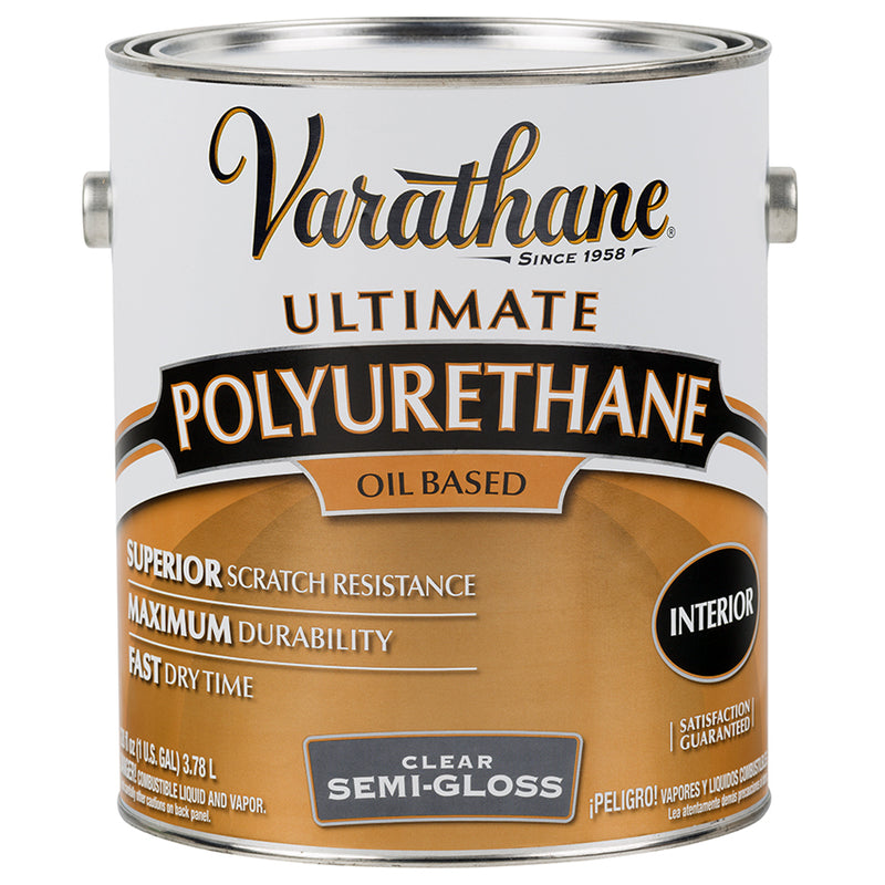 Varathane Interior Oil-Based Polyurethane, Clear Semi-Gloss, Gallon