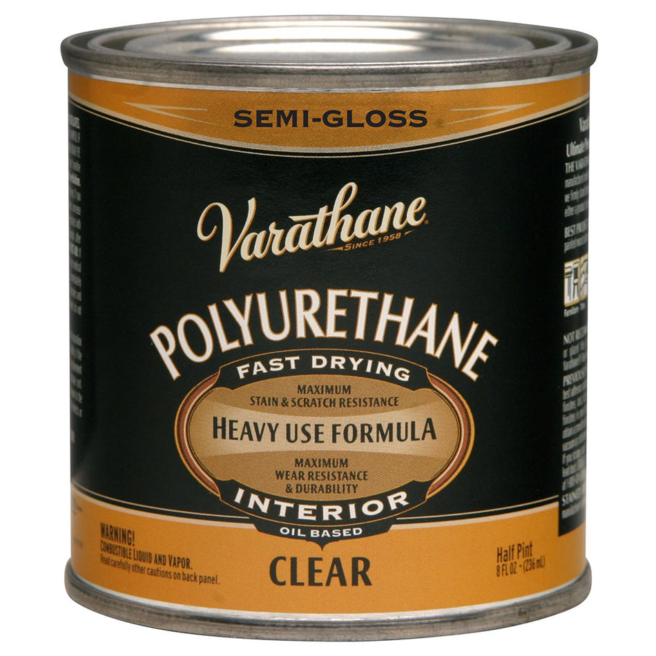 Varathane Interior Oil-Based Polyurethane, Semi-Gloss, Half Pint