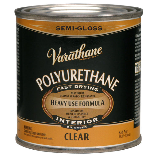Varathane Interior Oil-Based Polyurethane, Semi-Gloss, Half Pint
