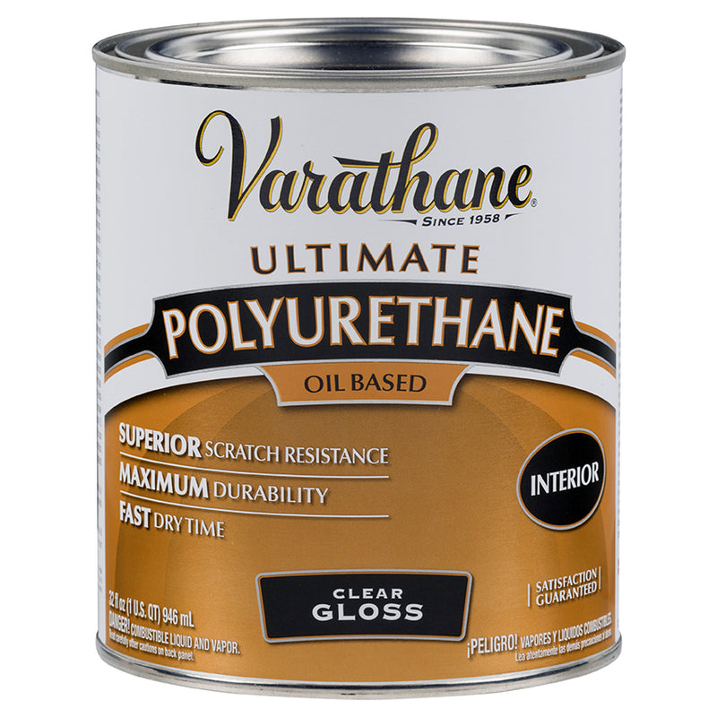 Varathane Interior Oil-Based Polyurethane, Gloss, Quart