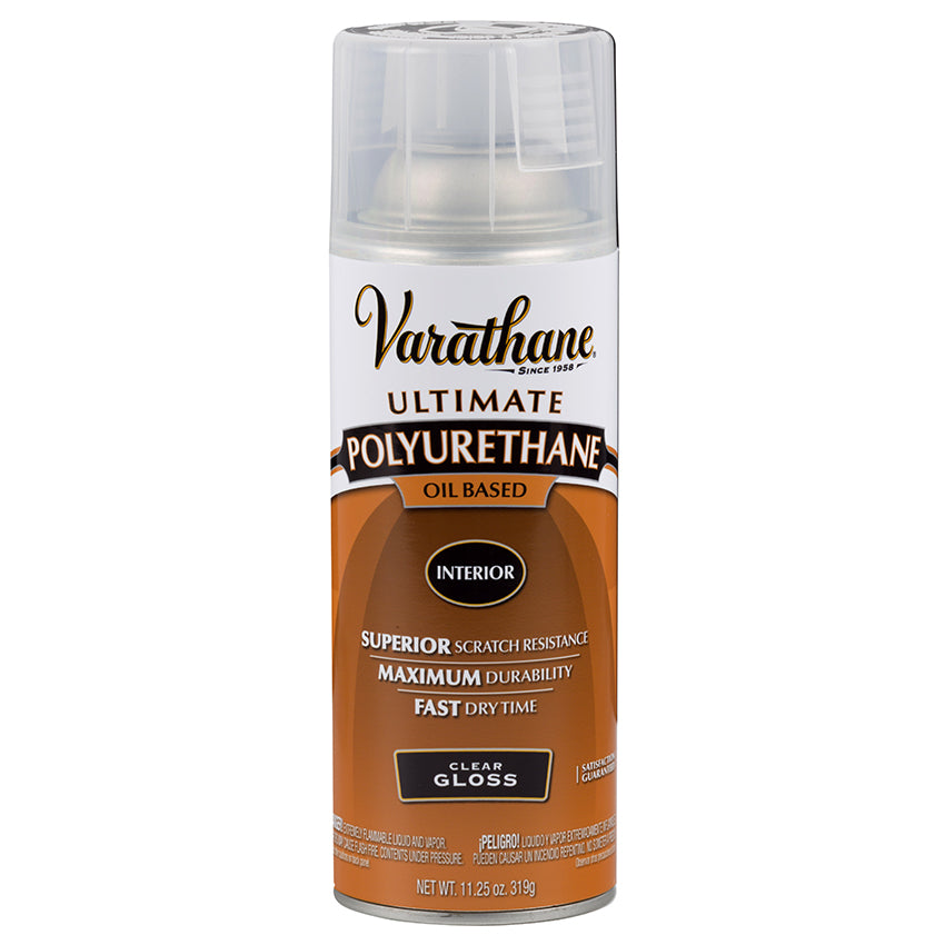 Varathane Polyurethane Spray, Clear Gloss, 11.25 oz