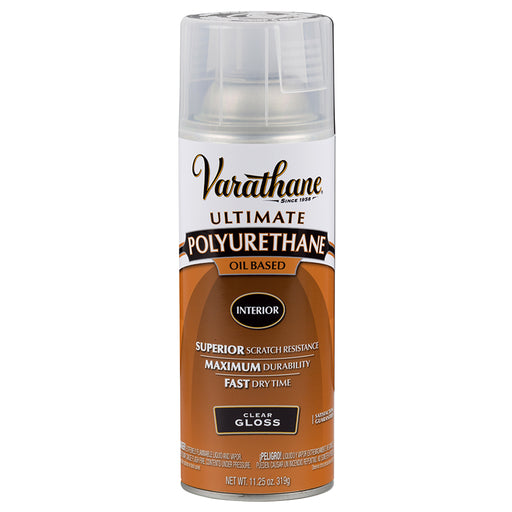 Varathane Polyurethane Spray, Clear Gloss, 11.25 oz