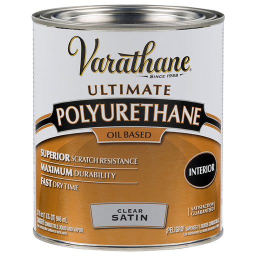 Varathane Interior Oil-Based Polyurethane, Satin, Quart
