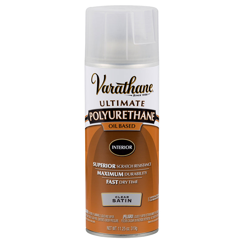 Varathane Polyurethane Spray, Clear Satin, 11.25 oz