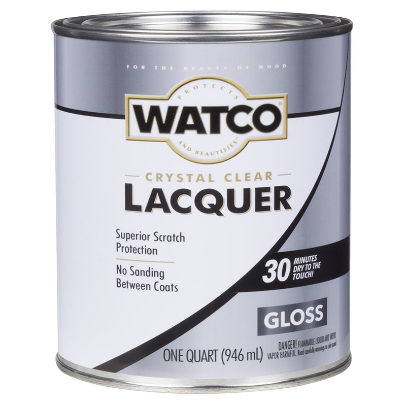 Watco Lacquer Clear Wood Finish, Gloss, Quart