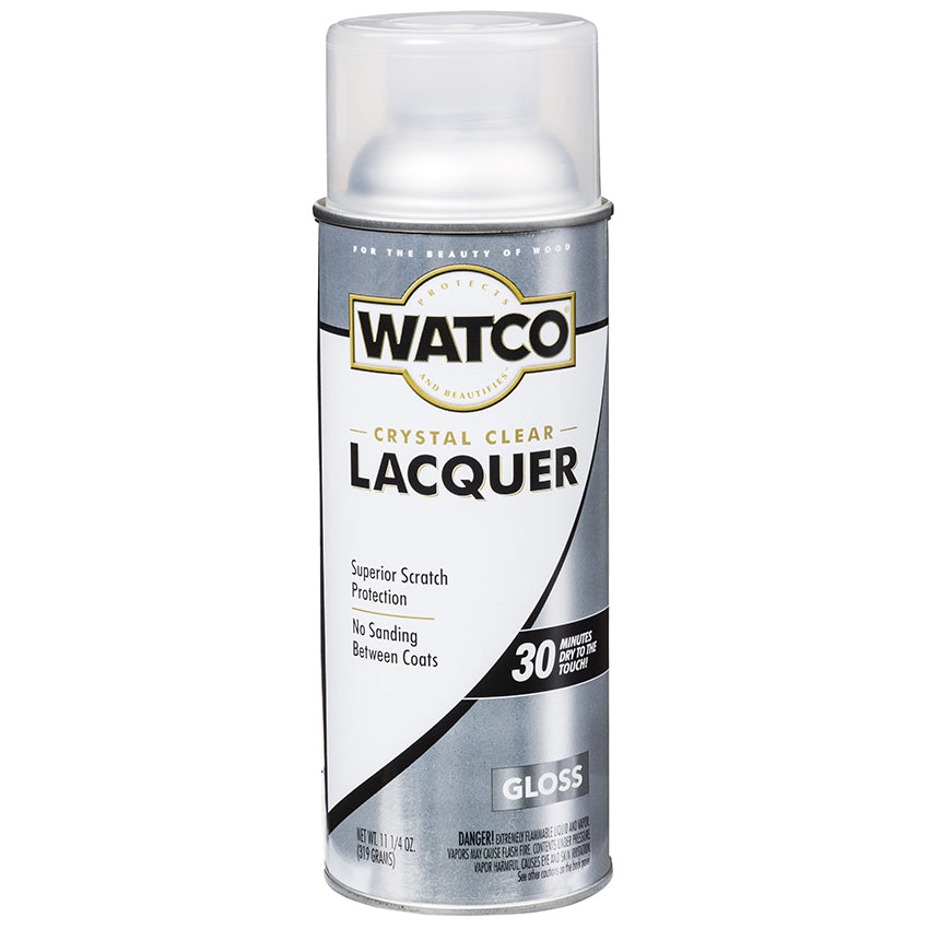 Watco Lacquer Clear Wood Finish Spray, Gloss, 11.25 oz