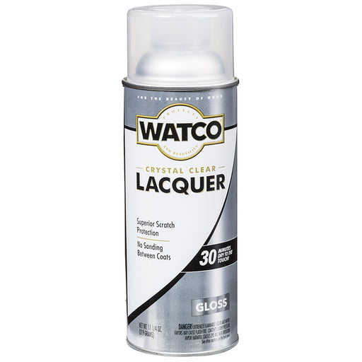 Watco Lacquer Clear Wood Finish Spray, Gloss, 11.25 oz