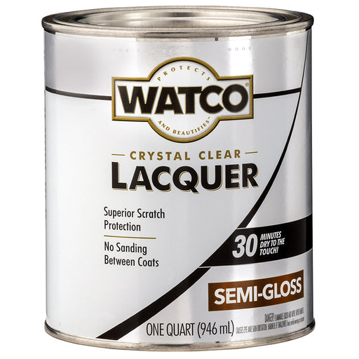 Watco Lacquer Clear Wood Finish, Semi-Gloss, Quart