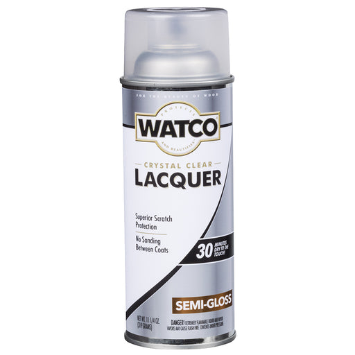 Watco Lacquer Clear Wood Finish Spray, Semi-Gloss, 11.25 oz