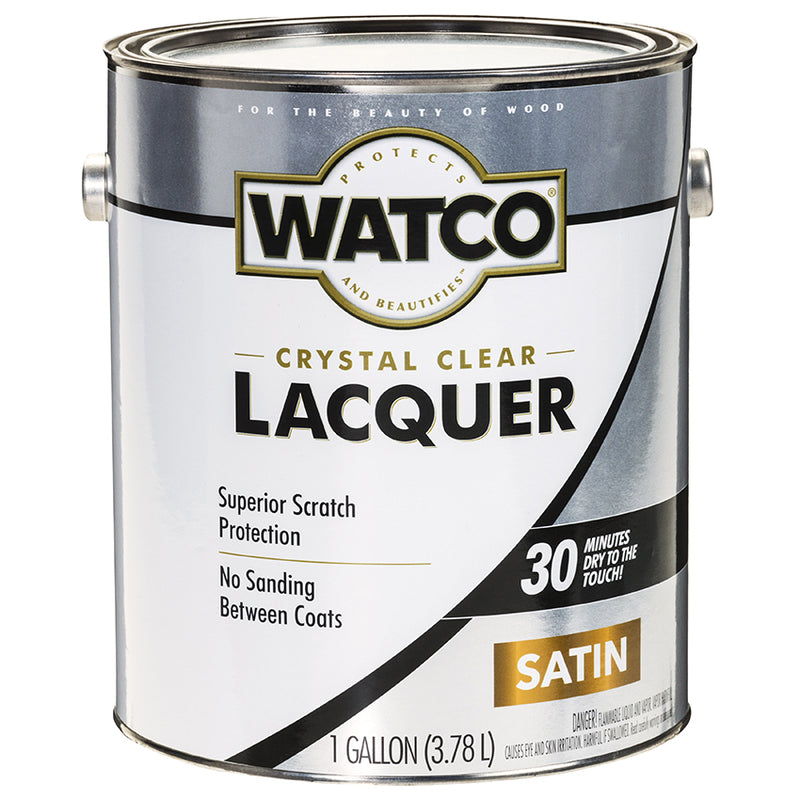 Watco Lacquer Clear Wood Finish, Satin, Gallon