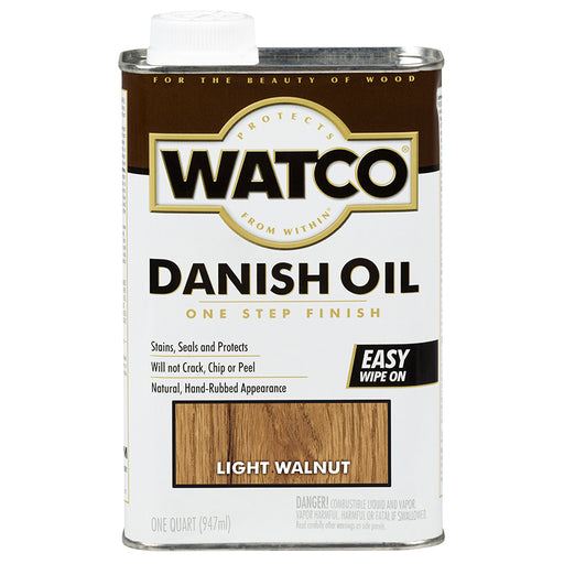 Watco Danish Oil, Light Walnut, Quart