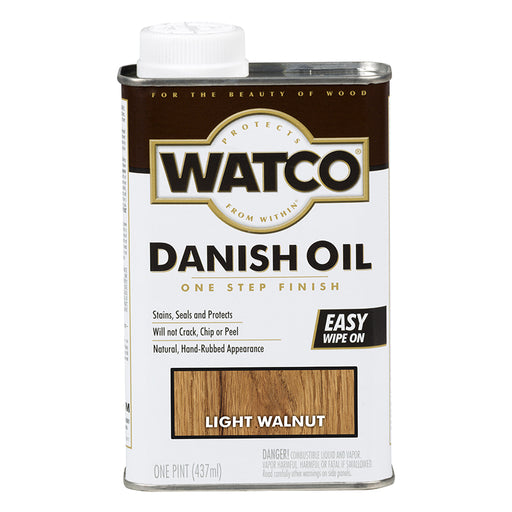 Watco Danish Oil, Light Walnut, Pint