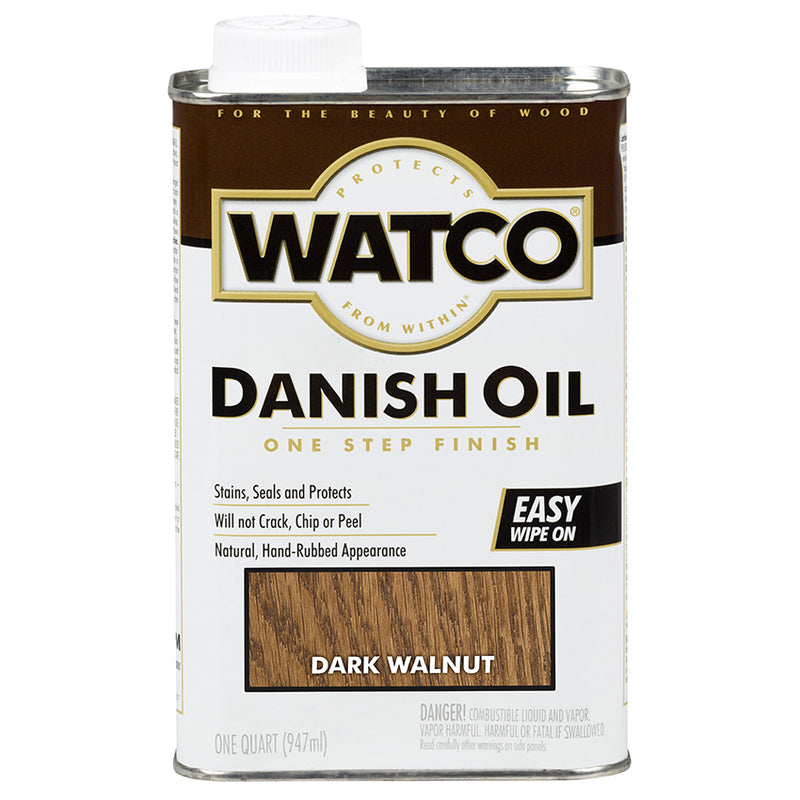 Watco Danish Oil Finish Dark Walnut - Quart