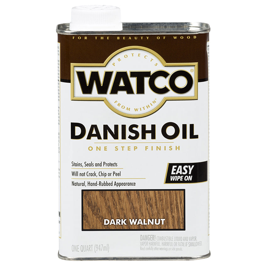 Watco Danish Oil, Dark Walnut, Quart