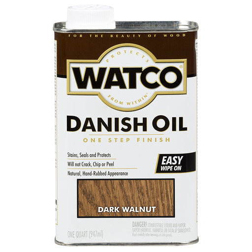 Watco Danish Oil Finish Dark Walnut - Quart