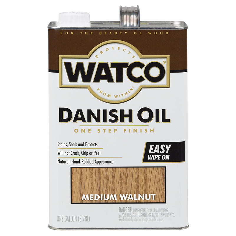 Watco Danish Oil, Medium Walnut, Gallon