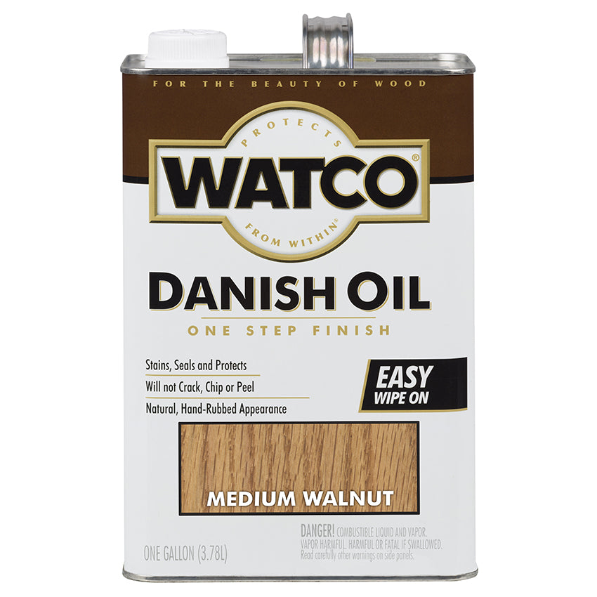 Watco Danish Oil, Medium Walnut, Gallon