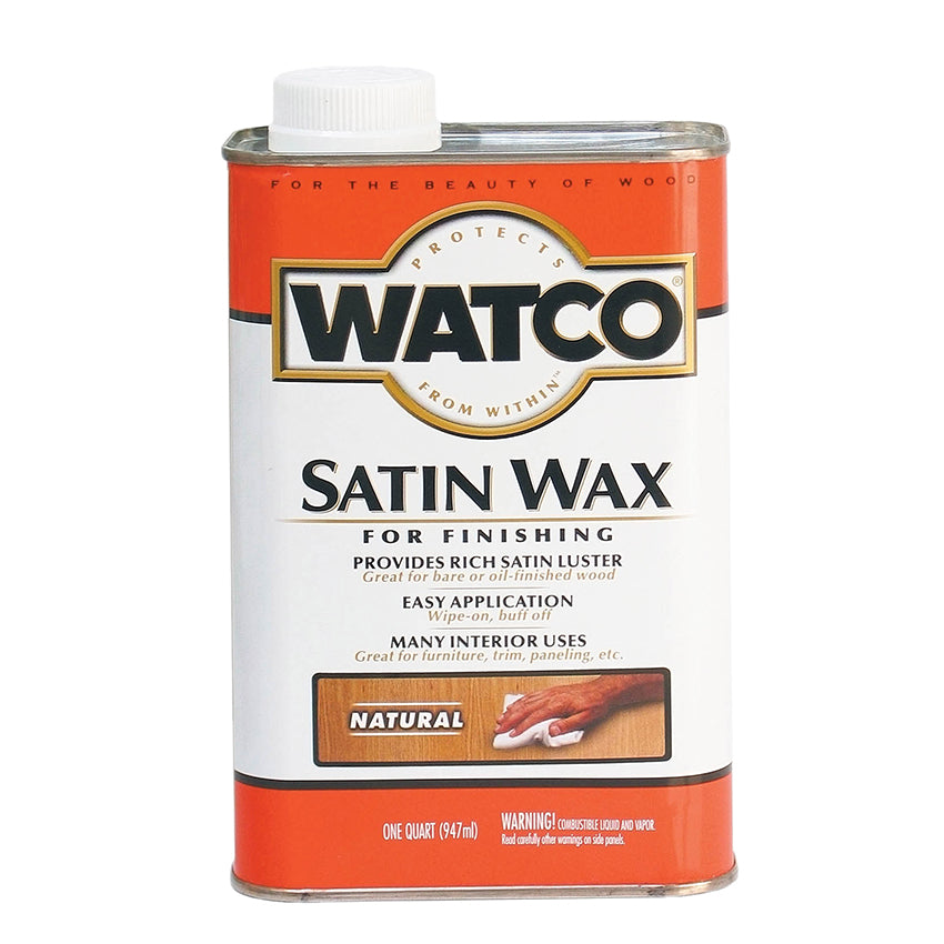 Watco Satin Wax, Natural, Quart