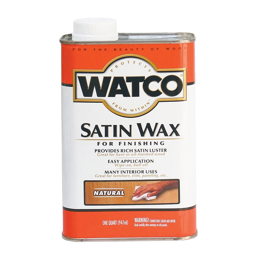 Watco Satin Wax, Natural, Quart