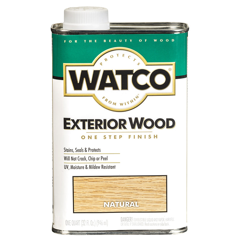 Watco Exterior Wood Finish, Natural, Quart